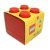 Scatoletta mattoncino Contenitore quadrato LEGO Mini Box 4 Rossa