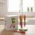 Set Quadrifoglio ceppo Girevole con 4 coltelli da formaggio antiaderenti inox Brandani