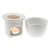 Set da Fonduta in porcellana bianca D 10,3 x H 8,2 cm