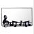 Specchio da Parete Musica Nero Goffrato ARTI E MESTIERI