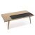 Tavolo da Salotto Argos in Legno con Inserto Nero Design Moderno e Funzionale