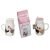 Tazza brocca Vecchia Fattoria con coperchio e cucchiaino new bone china 250 ml @ jug mug GALLO