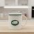 Tazza mug mediolanum verde e bianca da the e colazione