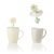 Tisaniera Flora in porcellana New Bone China 315 ml tazza mug filtro coperchio salva aroma
