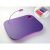 Vassoio imbottito porta computer viola con luce led