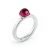 anello Brosway da donna tring seduzione acciaio con zircone ruby misura 14