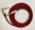 Cavo chitarra elettrica/basso – lunghezza 4mt made in Italy con jack Neutrik 6.3 e calza protettiva rossa