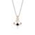 Collana Uomo con Ciondolo Ancora in Acciaio 316L e diamante nero