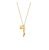 Luca Barra Collana Acciaio Gold Cuore e Cornetto ck2082