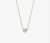 COLLANA DONNA IN ACCIAIO IP GOLD CON CUORE CRISTALLO BIANCO ck2095