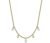 COLLANA DONNA IN ACCIAIO IP GOLD CON CRISTALLI PENDENTI CK1682