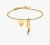 Luca Barra Bracciale Acciaio Gold Cuore e Cornetto bk2756