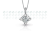 Conte Diamonds collana punto luce con diamante 0,36 kt a griffe in oro bianco 18 kt