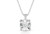 Collana Donna Pg Gioielli pldisc/2 Punto Luce In Oro Bianco 18 Kt Con Diamanti 0.02 Ct