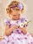 Vestito bambina elegante Mayoral art.3911 bianco con fiori viola 5 Anni